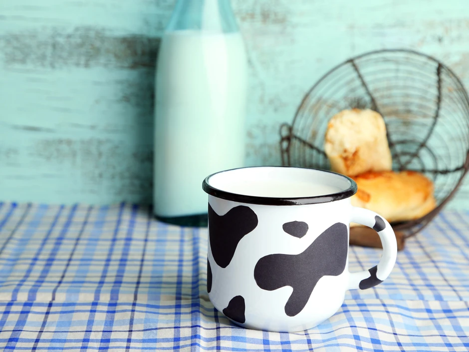 Heisse G&auml;nsefingerkraut Milch