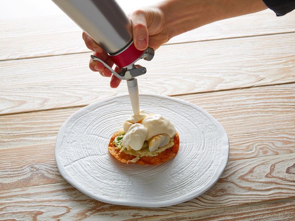 Ziegenkäse Espuma