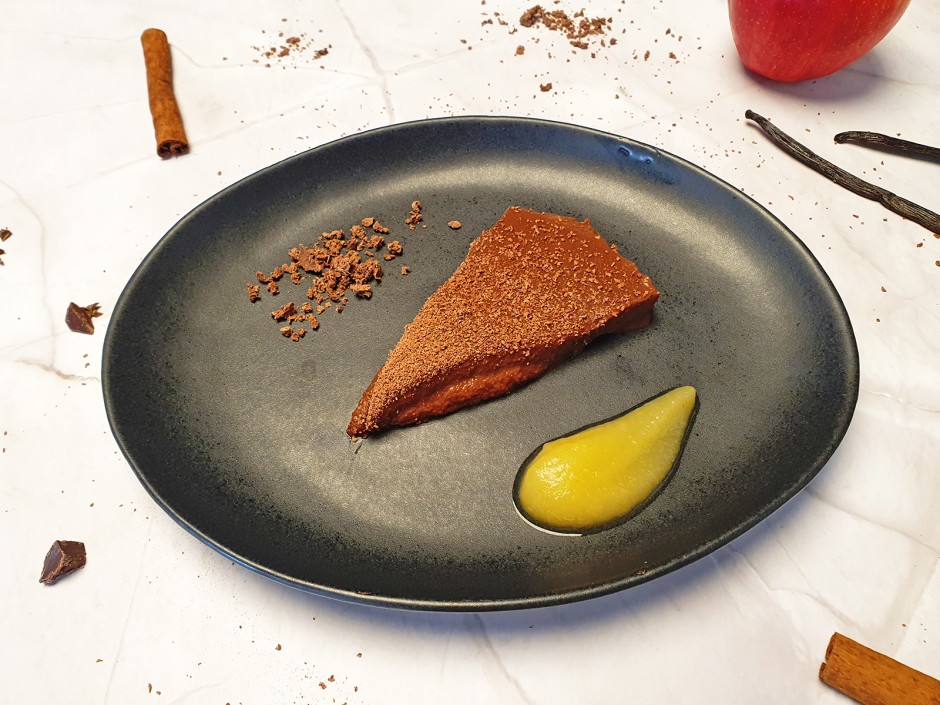 Schoko-Apfelmus-Tarte