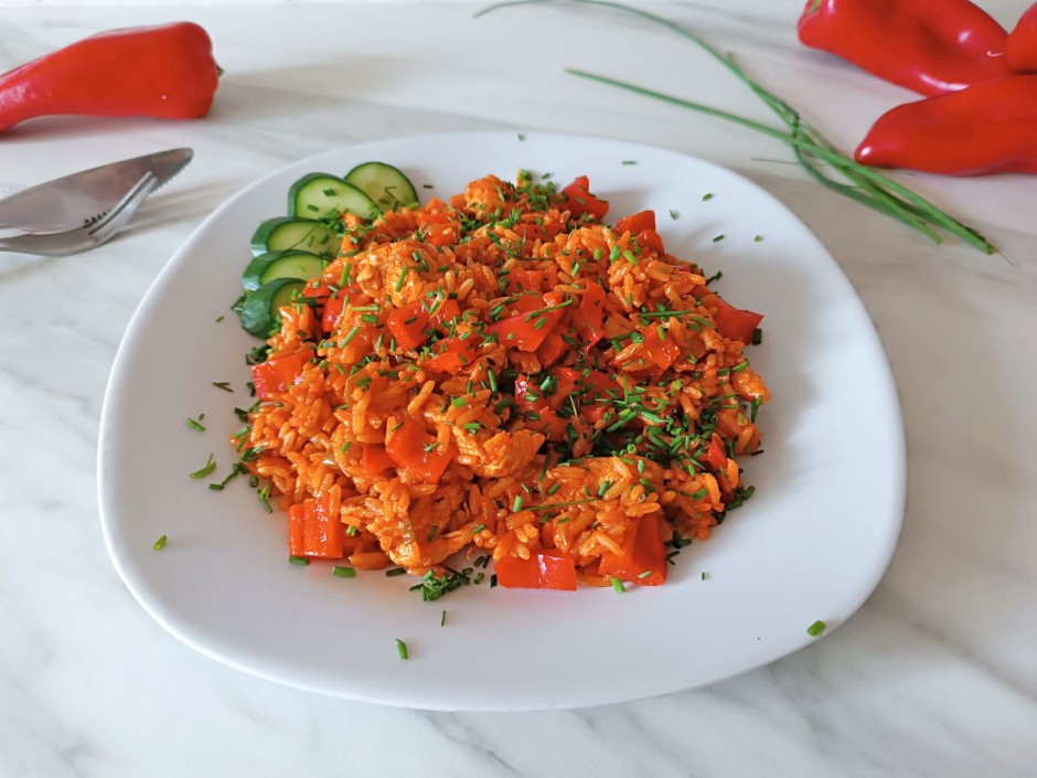 Paprika-Reisfleisch
