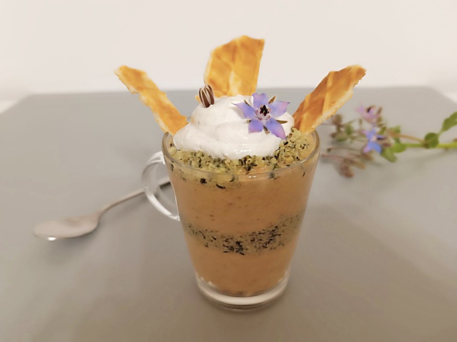 Apfel-Hanf-Dessert