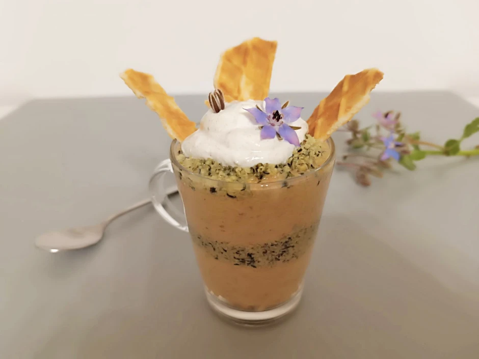 Apfel-Hanf-Dessert