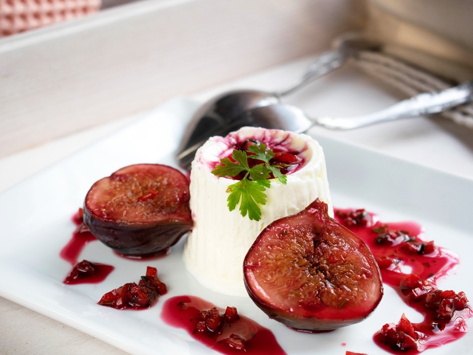 Feigenblume mit Schafkäse