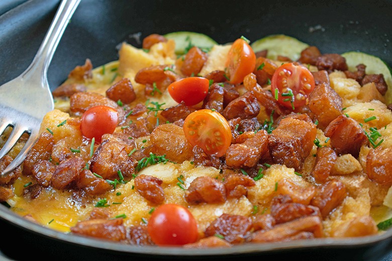 Frittata mit Grammeln