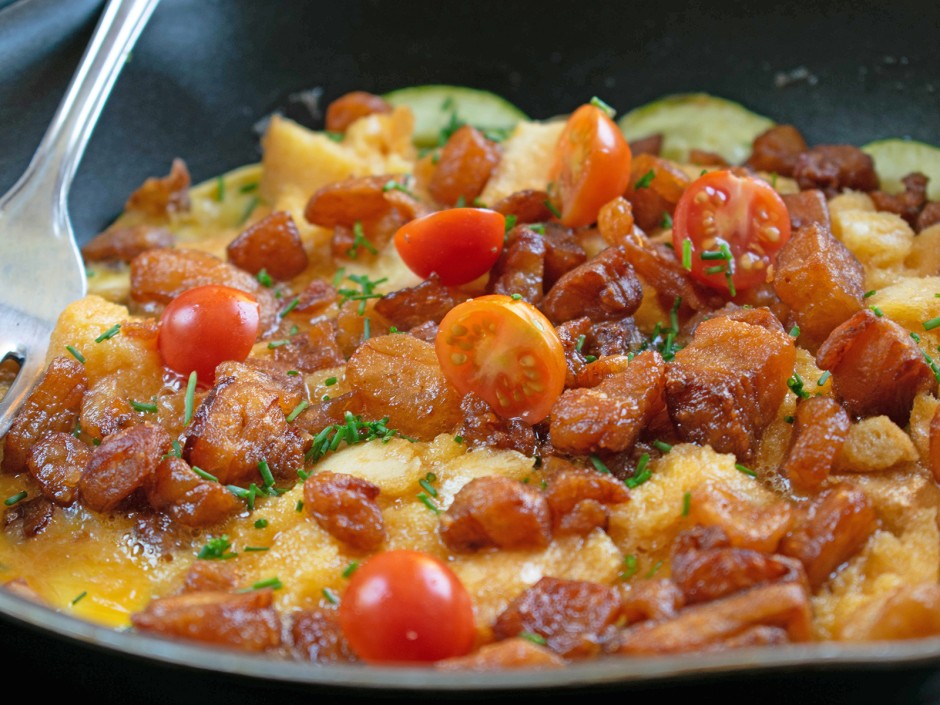 Frittata mit Grammeln