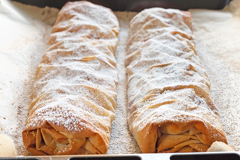 Mohnrollen mit Strudelteig