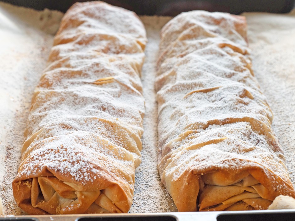 Mohnrollen mit Strudelteig