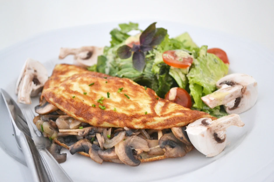 Omelett mit Pilzf&uuml;lle