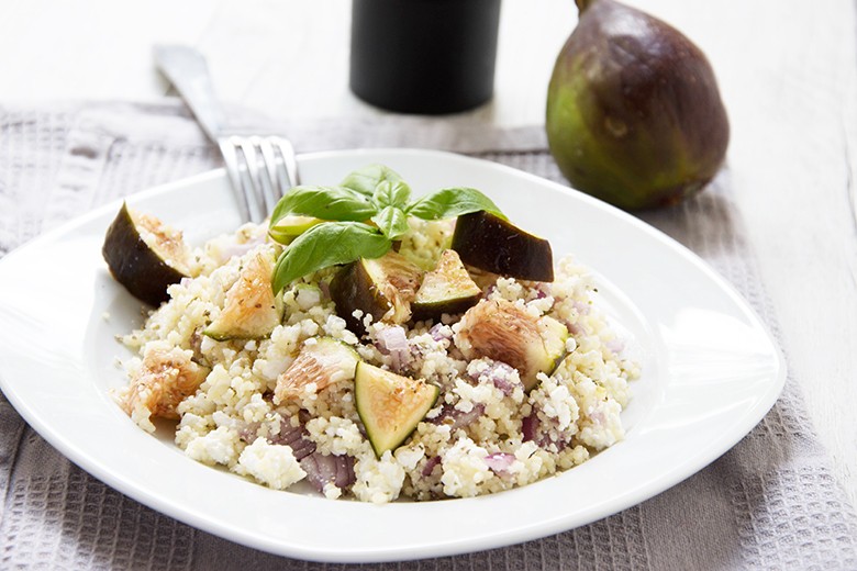 Couscous - Salat mit Feigen und Ziegenkäse