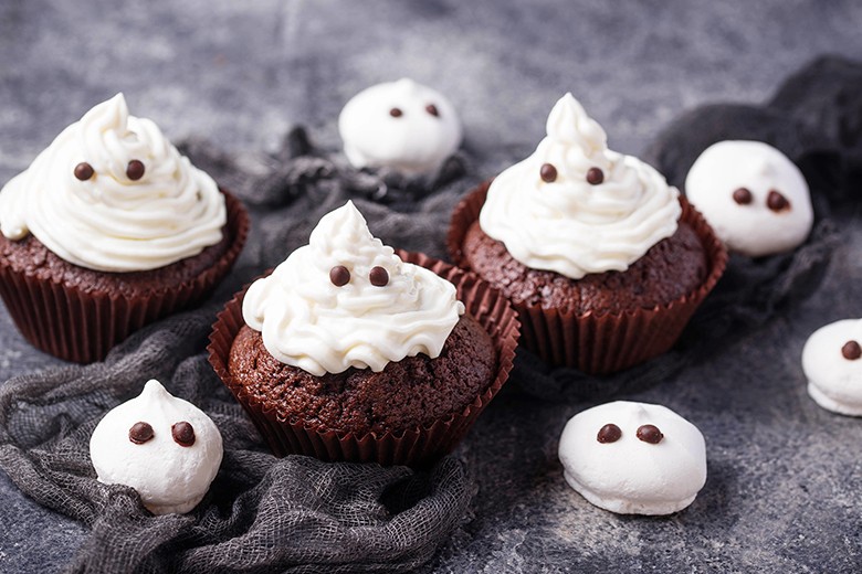 Baiser Geister Cupcakes