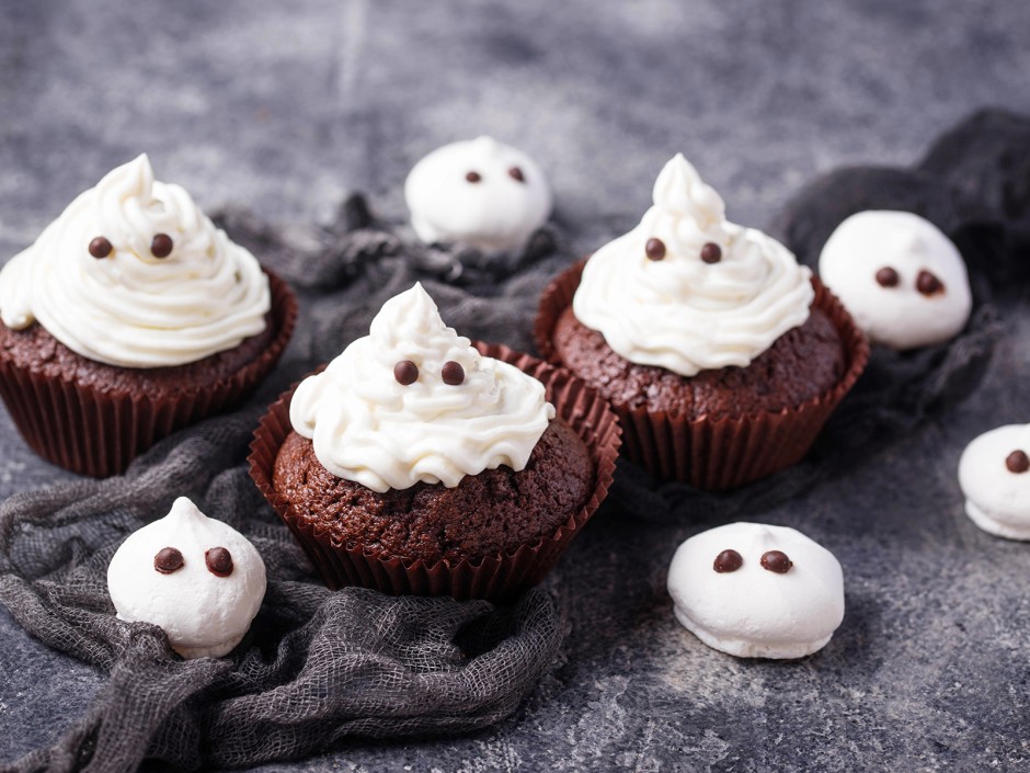 Baiser Geister Cupcakes