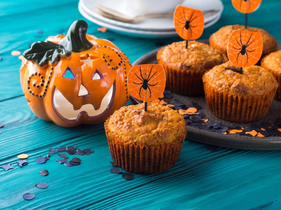 Halloween Kürbis Muffins