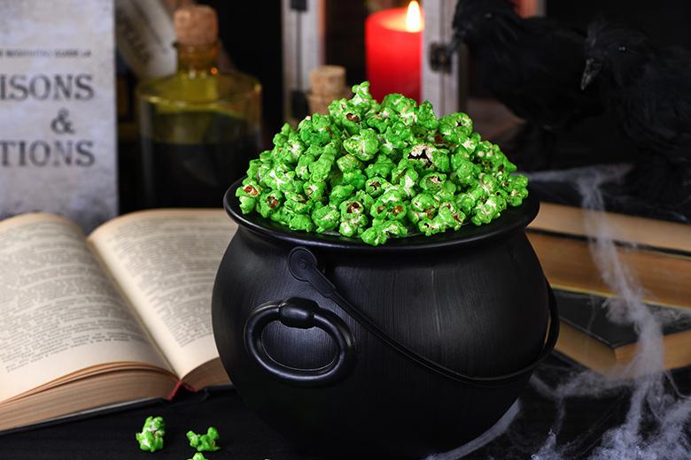 Grünes Halloween Popcorn