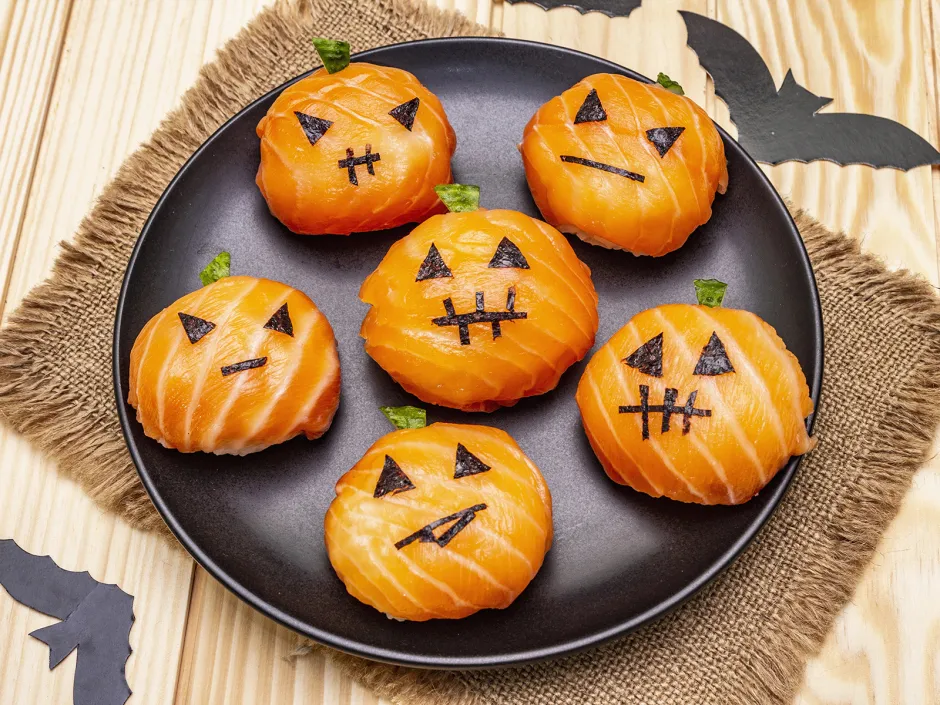 Halloween Jack O`Lantern Sushi