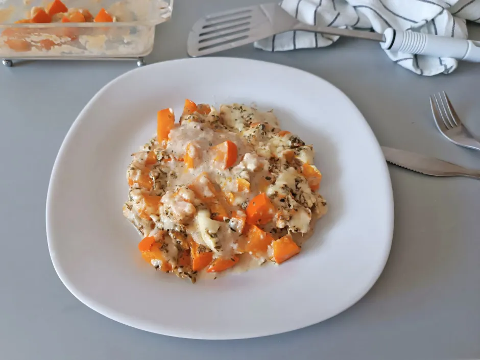 K&uuml;rbisgratin