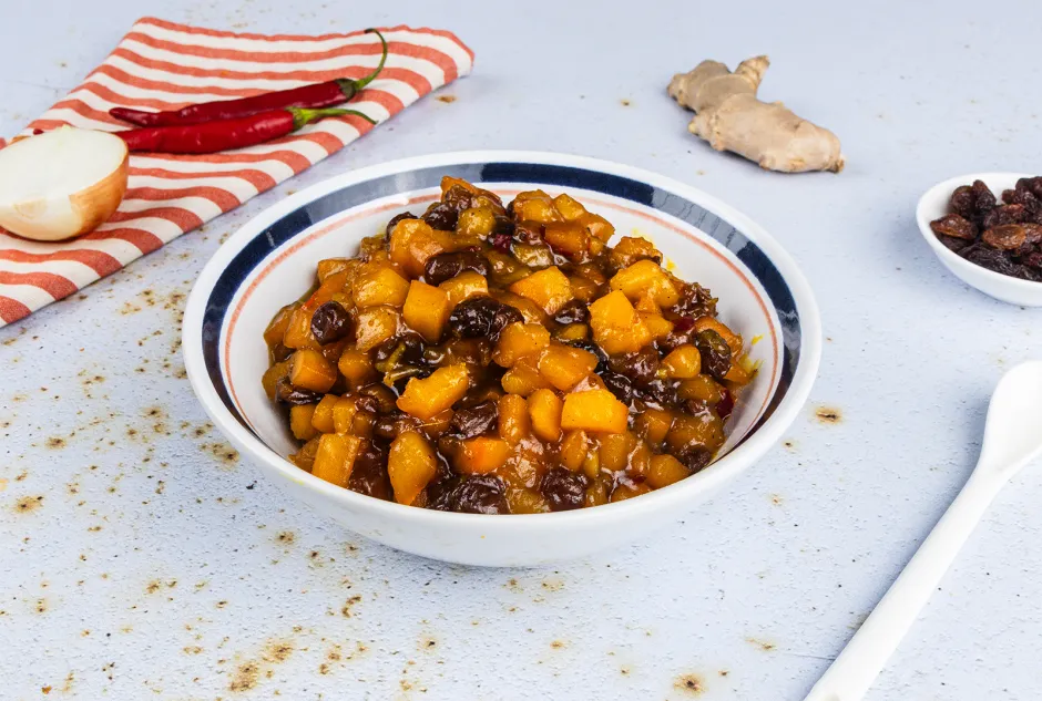 K&uuml;rbis Chutney mit Ingwer