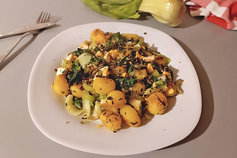 Pak Choi mit Bratkartoffel