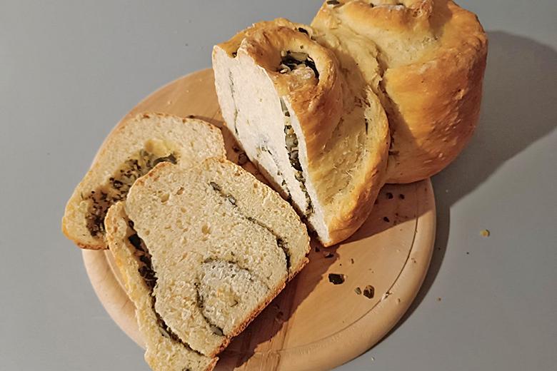 Kürbiskern-Brotschnecken aus dem Brotbackautomaten