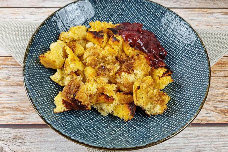 Low-Carb Kaiserschmarrn aus dem Ofen