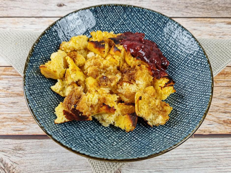 Low-Carb Kaiserschmarrn aus dem Ofen