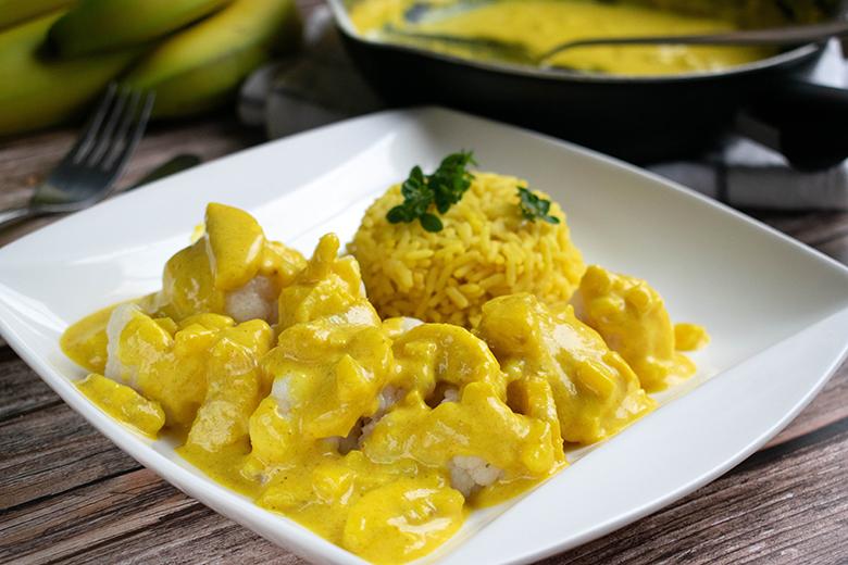 Exotische Bananen-Curry-Sauce