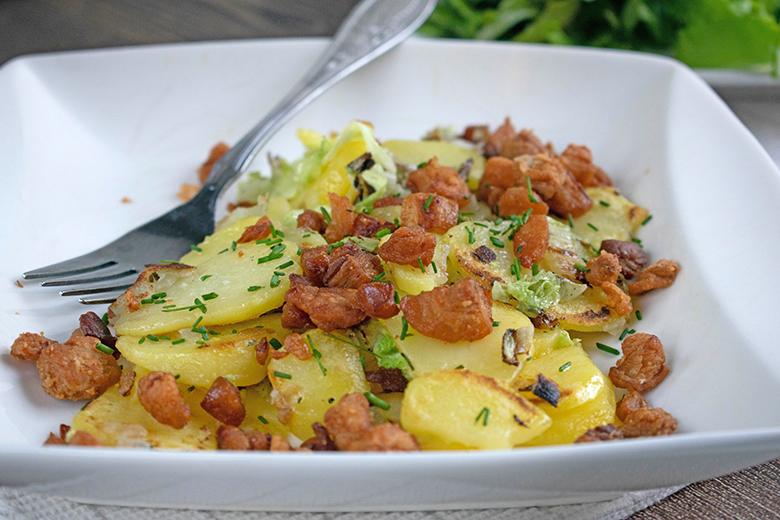 Kartoffelpfanne mit Grammeln