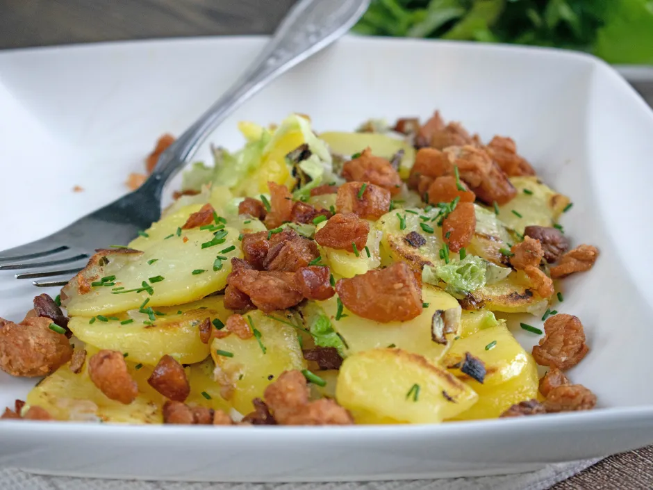 Kartoffelpfanne mit Grammeln