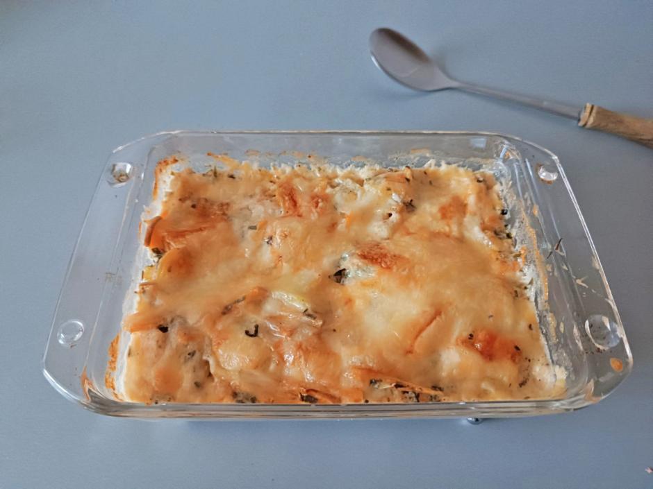 Erdäpfel-Kürbis-Gratin