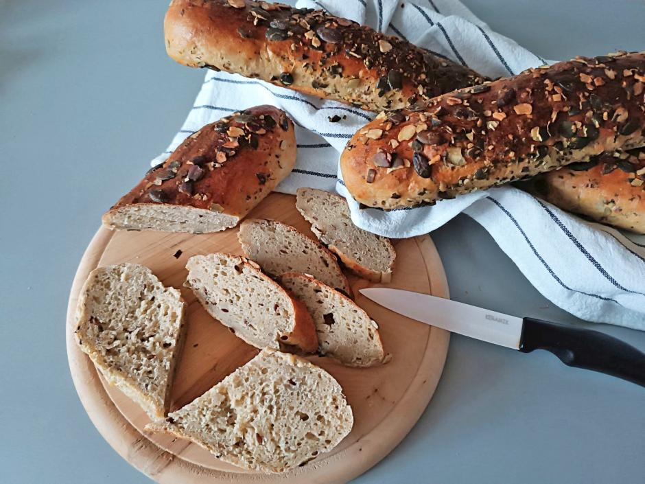 Eiweiß-Baguette