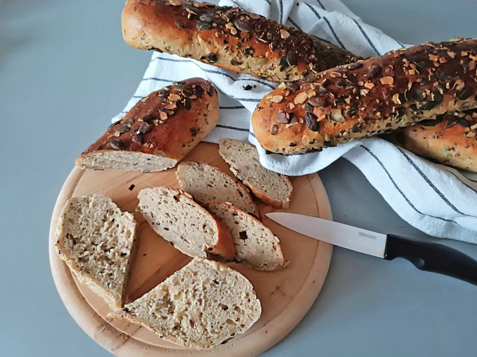 Eiwei&szlig;-Baguette