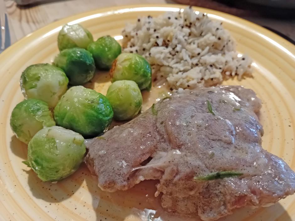 Lammsteaks in Rosmarinsauce