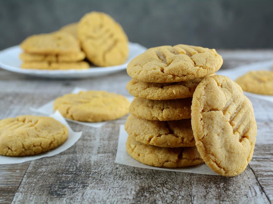 Keto-Low-Carb Erdnussbutter-Kekse