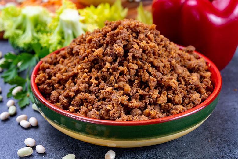 Veganes Faschiertes aus Soja