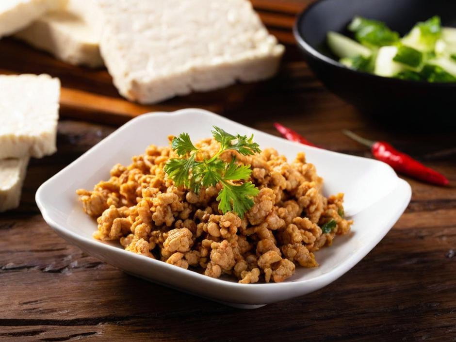 Veganes Faschiertes aus Tofu