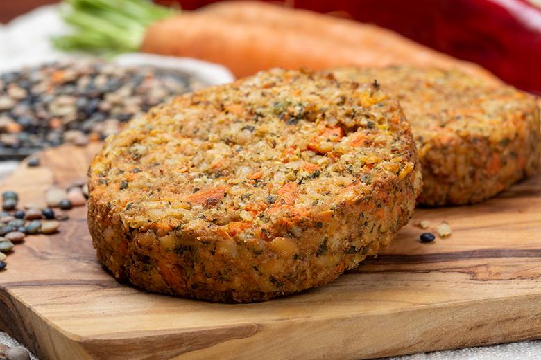 Vegane Linsen-Karotten Burger