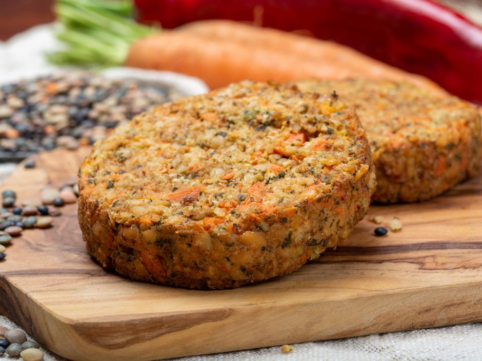 Vegane Linsen-Karotten Burger