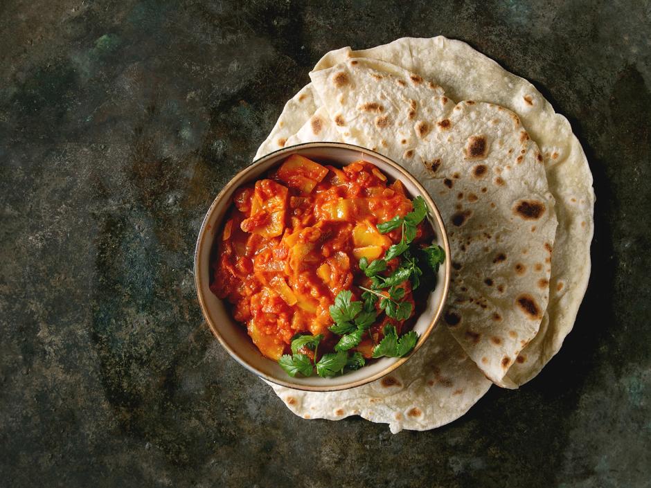 Veganes Jackfrucht-Curry