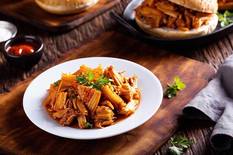 Veganes BBQ Jackfrucht Pulled-Pork