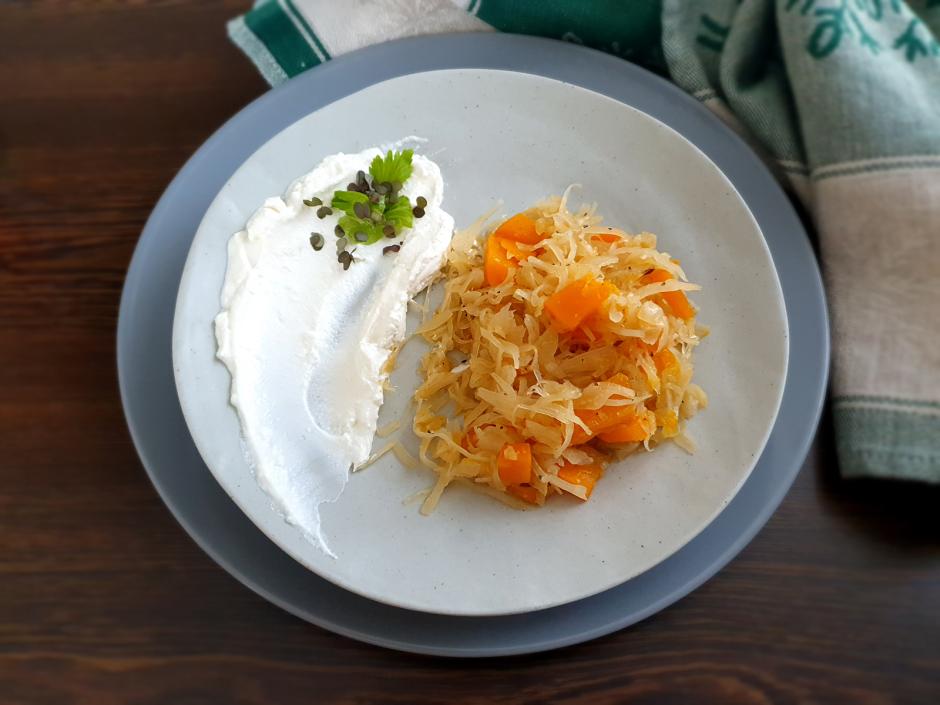 Burgenländisches Süsskraut mit Kürbis