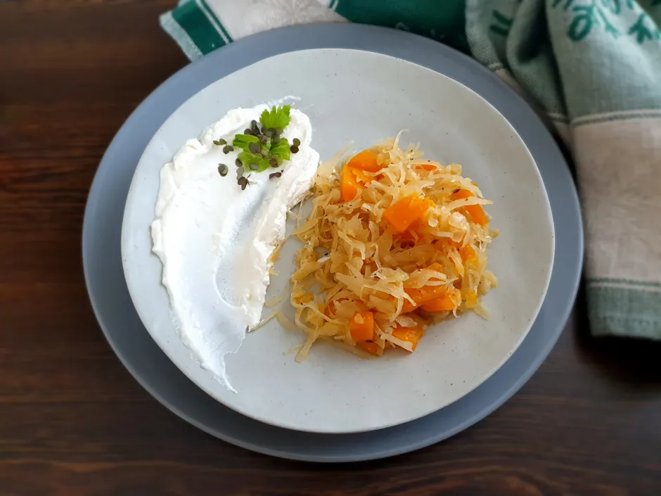 Burgenländisches Süsskraut mit Kürbis