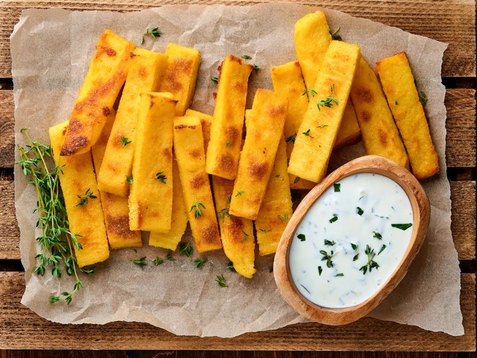 Vegane Polenta Pommes