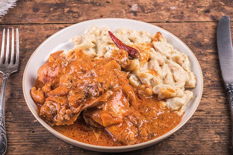 Veganes Jackfrucht Gulasch