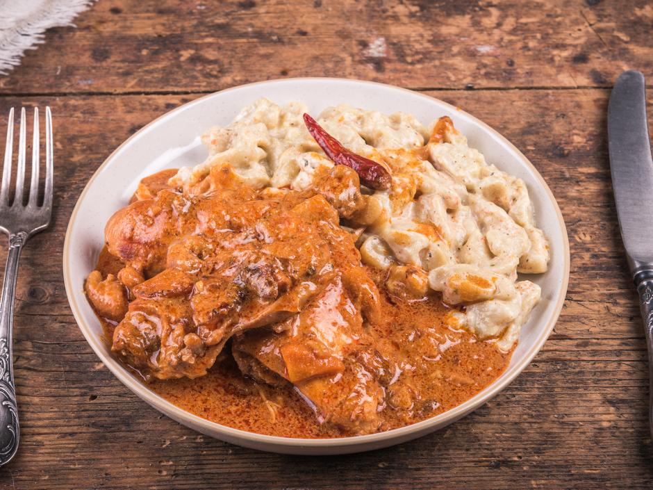 Veganes Jackfrucht Gulasch