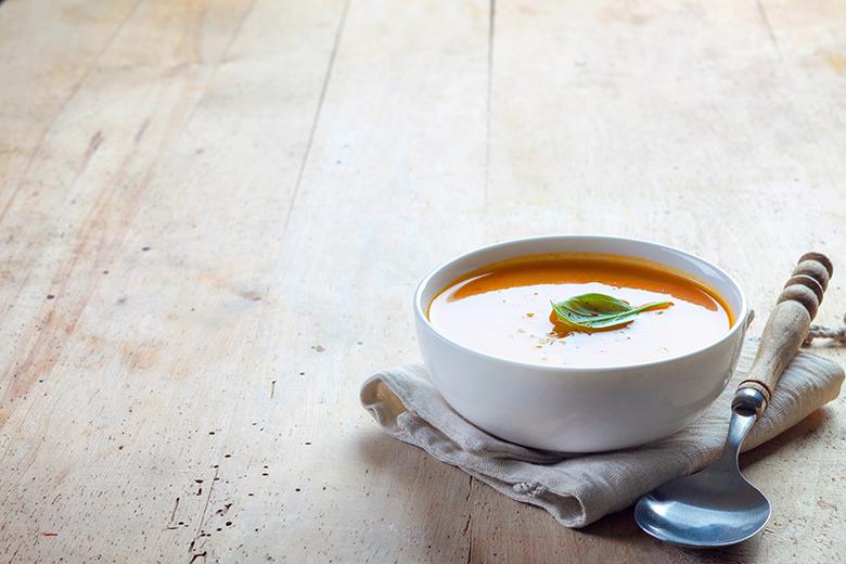 Kürbis-Tomatensuppe