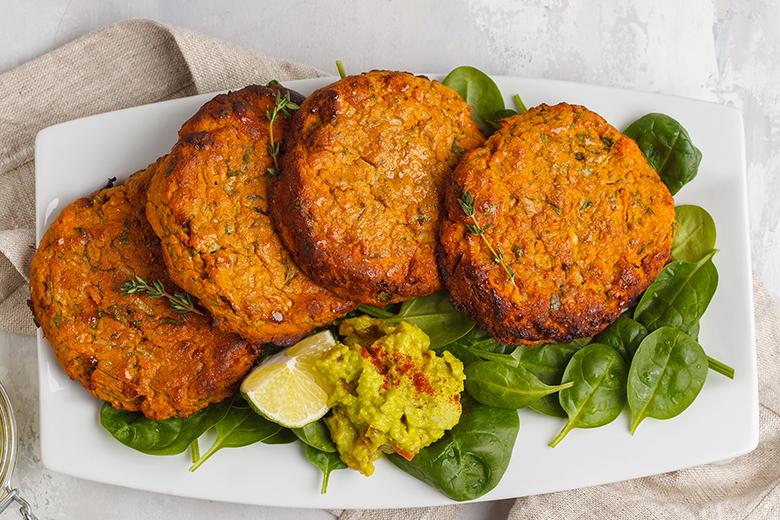 Vegane Süßkartoffel Burger