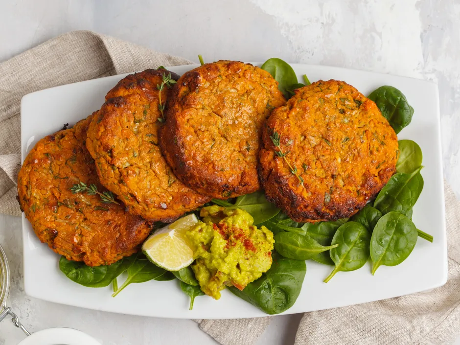 Vegane S&uuml;&szlig;kartoffel Burger