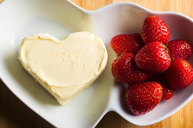 Selbstgemachte Butterherzen