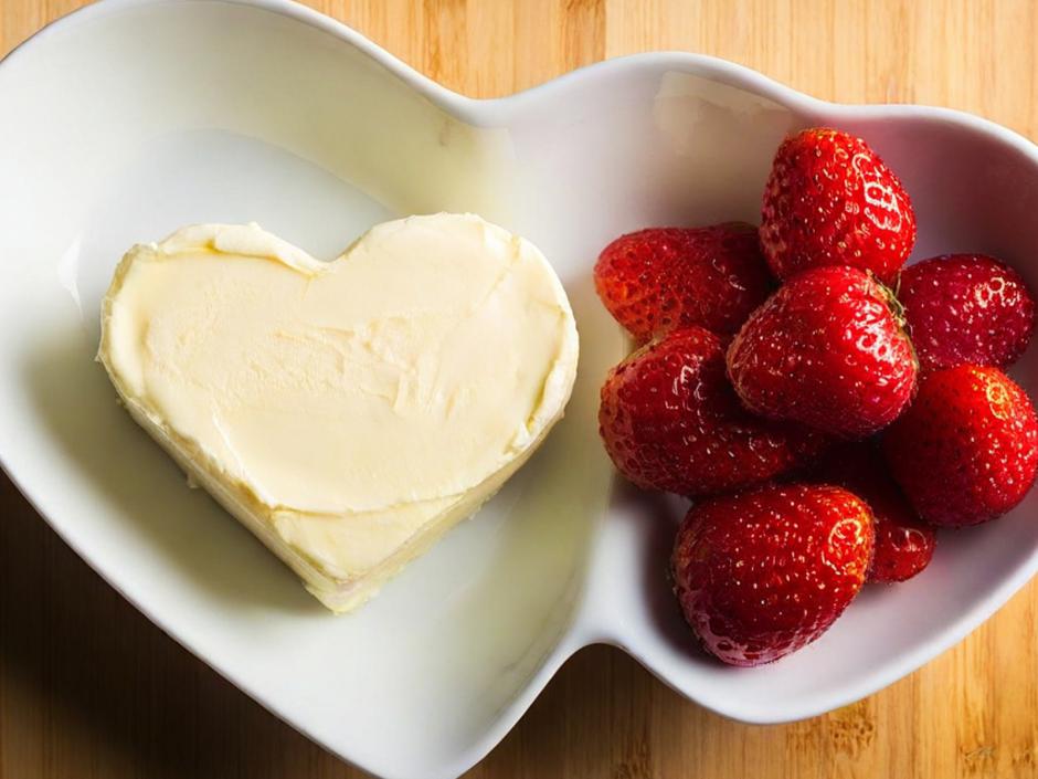 Selbstgemachte Butterherzen