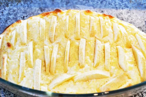 Apfel-Reisauflauf