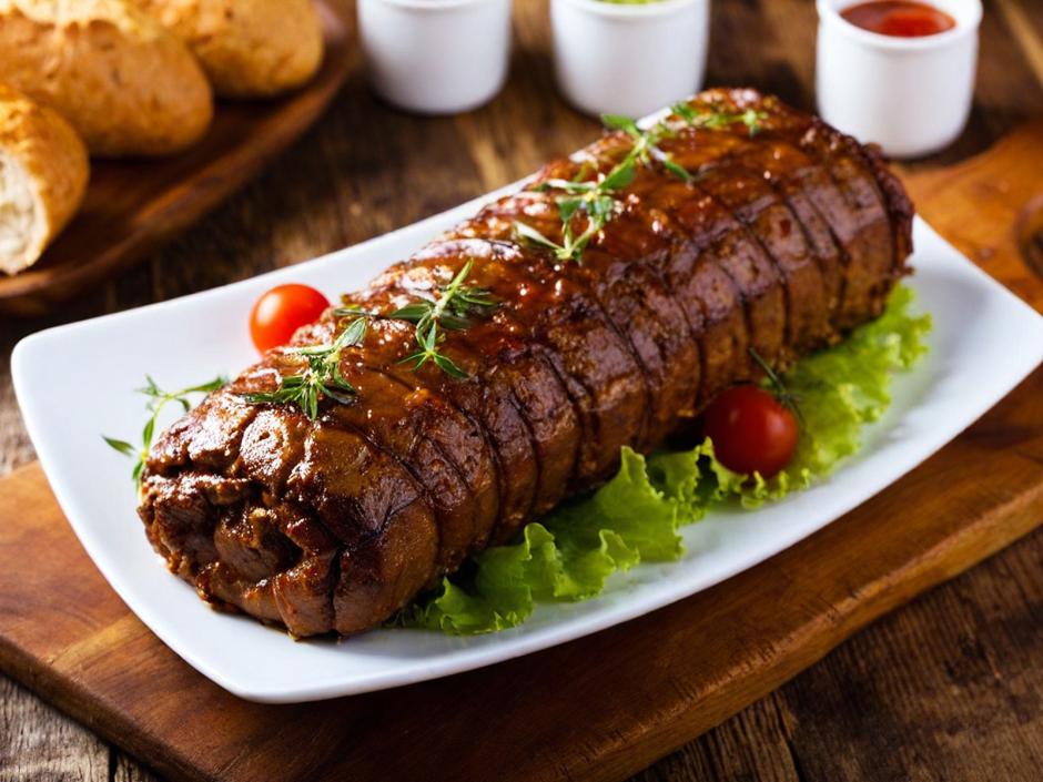 Veganer Seitan Rollbraten